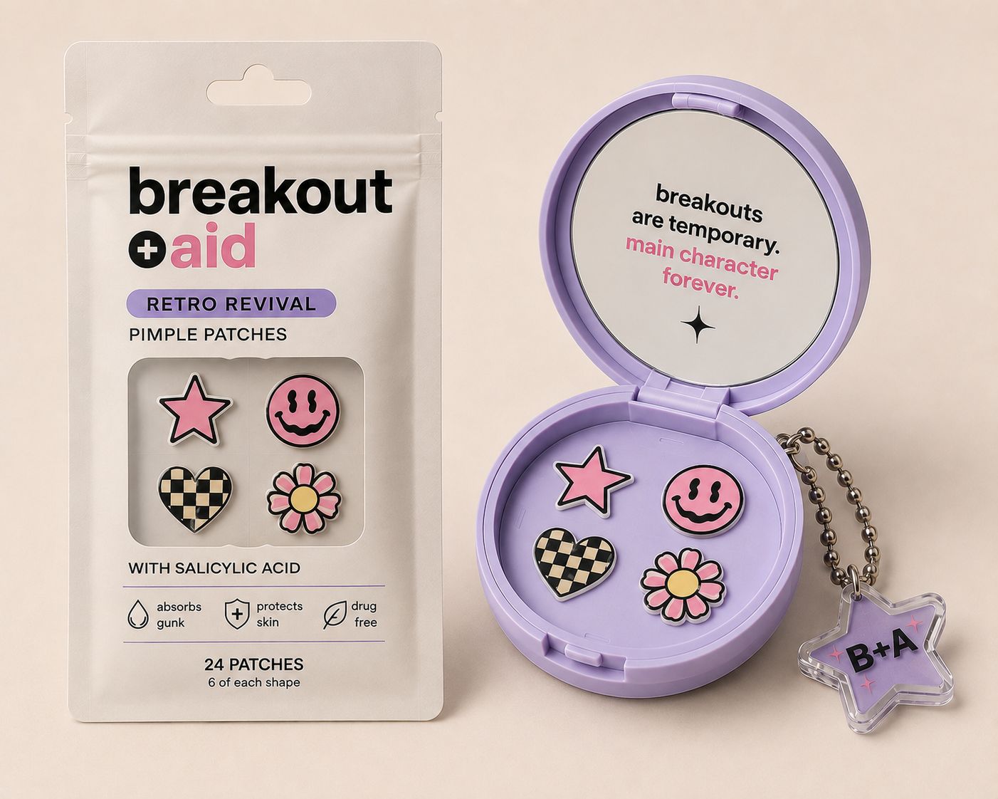 Retro Revival Patches mockup by Breakout + Aid